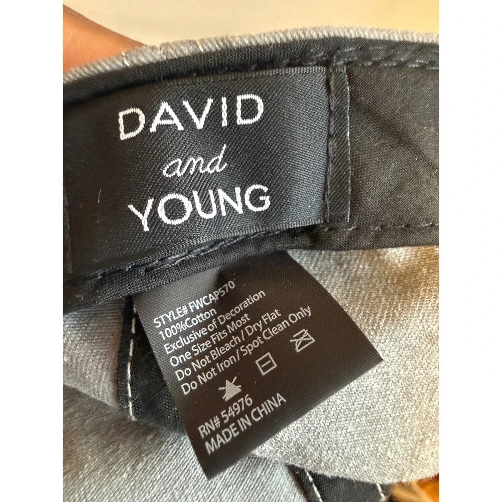 David and Young Cat Mom Gray Cotton Baseball Cap Hat FWCAP570 Adjustable